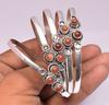 Sunstone Gemstone 925 Sterling Silver Plated 10 PCs Cuff Bangle VI-69