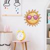 Creative Cute Sunglasses Sun Wall Sticker Self-Adhesive Removable Bedroom Living Room Hallway Dorm Home Decor Art