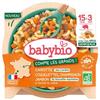 Babybio Carottes Coquillettes Jambon Champignon de 15 Mois à 3 Ans Bio 200 г