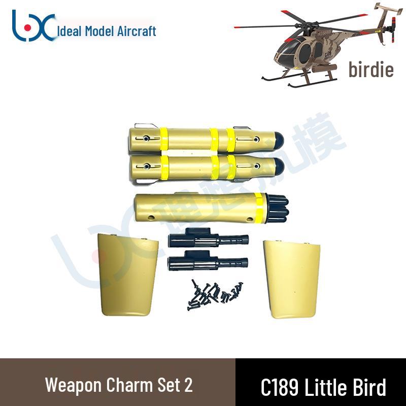 RCERA Remote Control C189 Little Bird MD500 Helicopter Spare Parts Collection Model Aircraft