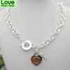 Design Women 'S Silver Tf Style Necklace Pendant Chain Necklace S925 Sterling Silver Key Heart Love Egg Brand Pendant Charm Nec