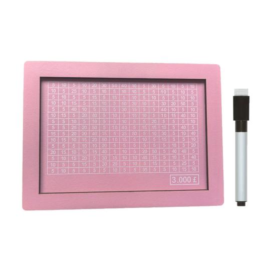 Деревянная копилка для денег, копилка для челленджа по накоплению денег с целью и цифрами, копилка со стираемым маркером для детей и взрослых