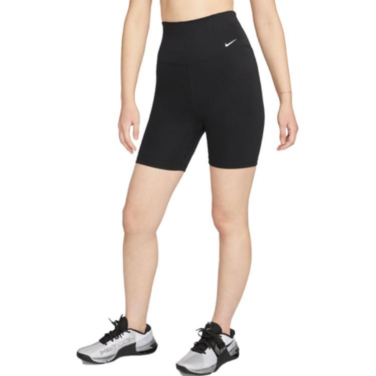 (WMNS) Nike Dri-Fit One High-Waisted 18-Centimeter Cycling Shorts 'Black' Women's DV9023-010