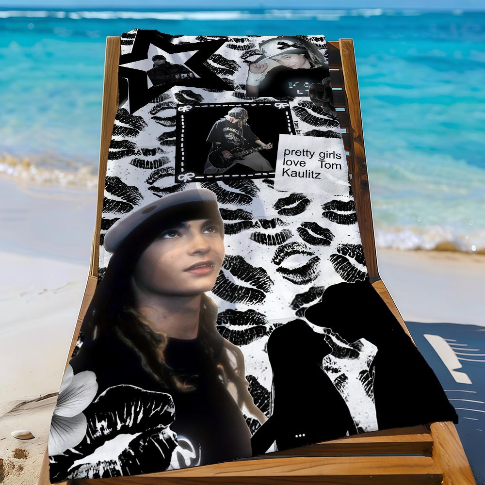 Полотенце Singer Cool T-Tom Kaulitz для плавания, йоги, спортзала, быстросохнущее, мягкое и приятное для кожи, пляжные полотенца, всесезонное