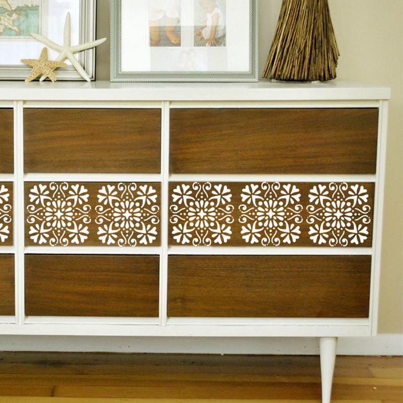 16 шт./компл., многоразовый трафарет, шаблон для рисования, напольная настенная плитка, ткань, мебель, трафареты, трафареты для рисования мандалы