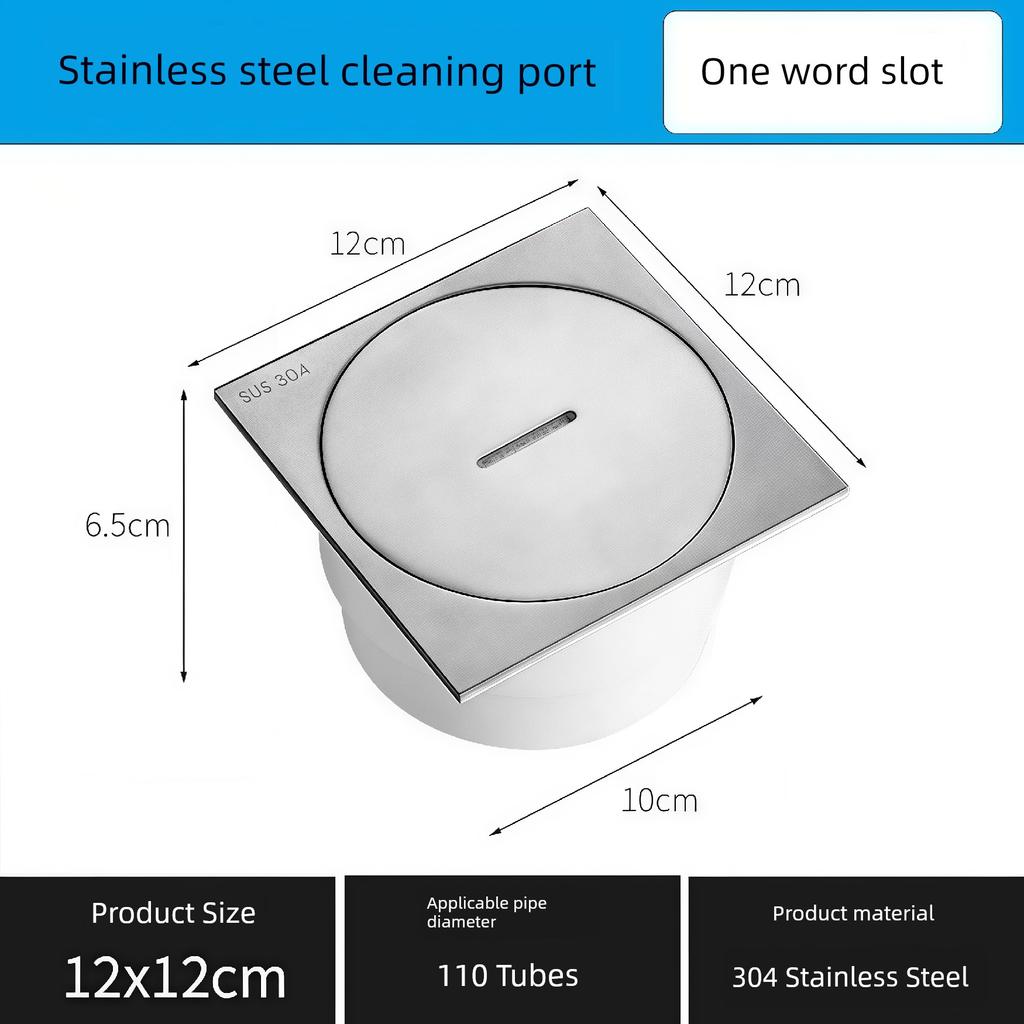 Commercial-Grade Extra-Thick 304 Stainless Steel Cleaning Outlet Floor Drain Deodorizer for Bathroom Shower Room Floor Drain Drainage Outlet