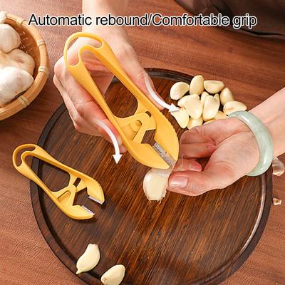 Чеснокочистка из нержавеющей стали, овощечистка, ручной инструмент для чистки чеснока с подвесом
