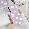Tender Daisy Phone Case For Samsung Galaxy A54 A34 A24 A14 A04 A73 A53 A33 A23 A13 A72 A52 A32 4G 5G Film Hard Cover