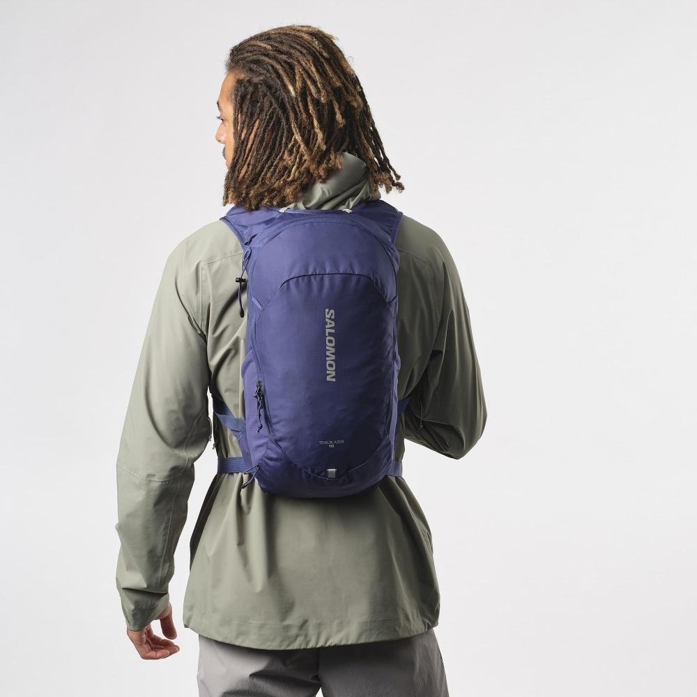 [Salomon] Рюкзак TRAILBLAZER 10 (Трейл Блейзер 10 литров) Мазариновый синийGHOST GRAY Бесплатно