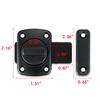 Black Door Lock Latch Rotate Bolt Gate Latches Portable Thickening Latch  Worker