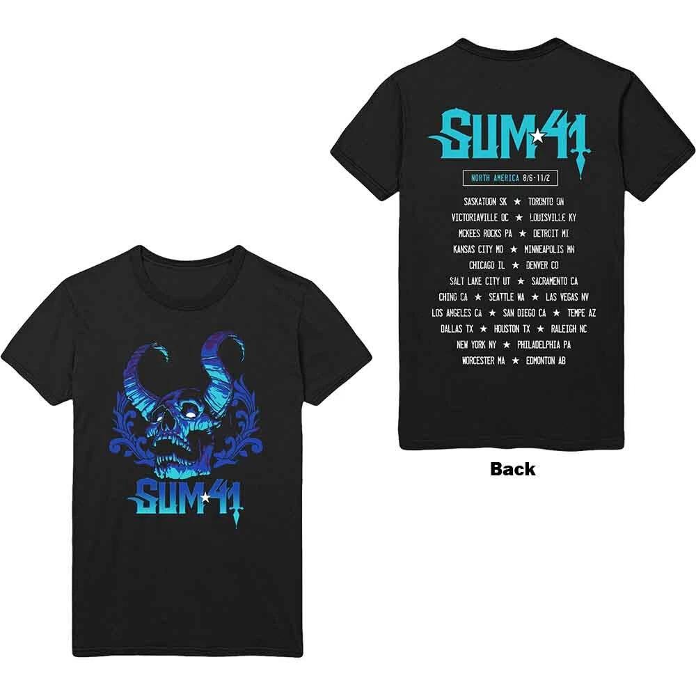 Sum 41 Blue Demon T-Shirt Black New