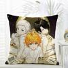 The Promised NNeverland Cushion Cover Daily Washable Linen Pillowcase Soft  for Sofa Bed Home Room Decor