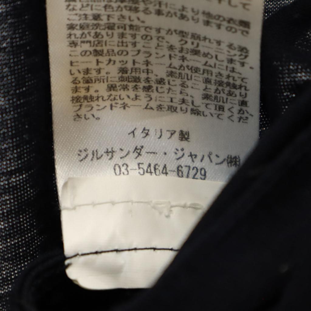 JIL SANDER made in Italy No sleeve Skipper Color one piece 32 Navy Women Used