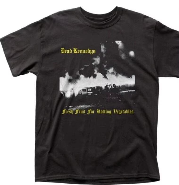 Dead Kennedys Fresh Fruit Unisex Black TShirt AllSeason Streetwear Shirt Unisexs Women t shirts oversized t shirt