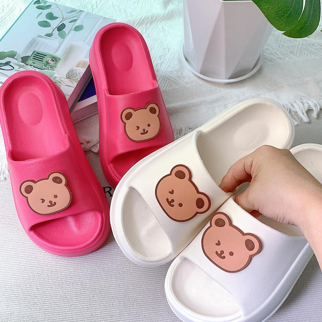 Platform Slippers Women's Summer Wear Home Bathroom Bath Couple Slippers Sandals