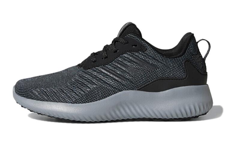 adidas Alphabounce Rc J Дышащие Низкие Детские Беговые Кроссовки Черно-Серые Подростковые CQ1482