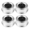 ACROPIX 4pcs Trailer Axle Wheel Dust Cap Cup Trailer Bearing Dust Cap for Trailer Wheel Hub 6.2cm Silver Tone