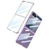 Подходит для чехла для мобильного телефона Samsung ZFlip7, защитная пленка с гальваническим покрытием Phantom с полной инкапсуляцией для складного экрана, полностью прозрачная жесткая ПК-оболочка
