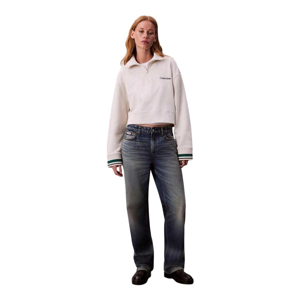 Calvin Klein Womens/Ladies Embroidered Logo Fleece Sweatshirt