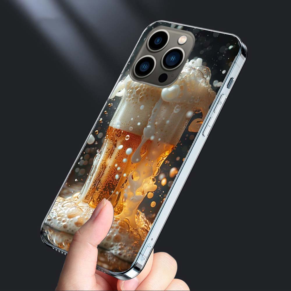 Свежее холодное пиво Чехол для телефона Для Iphone 16E 15 Pro 14 Plus 17E 16 17 Pro Max Air 11 12 13 Mini Ударопрочный Capa Милый Чехол TPU