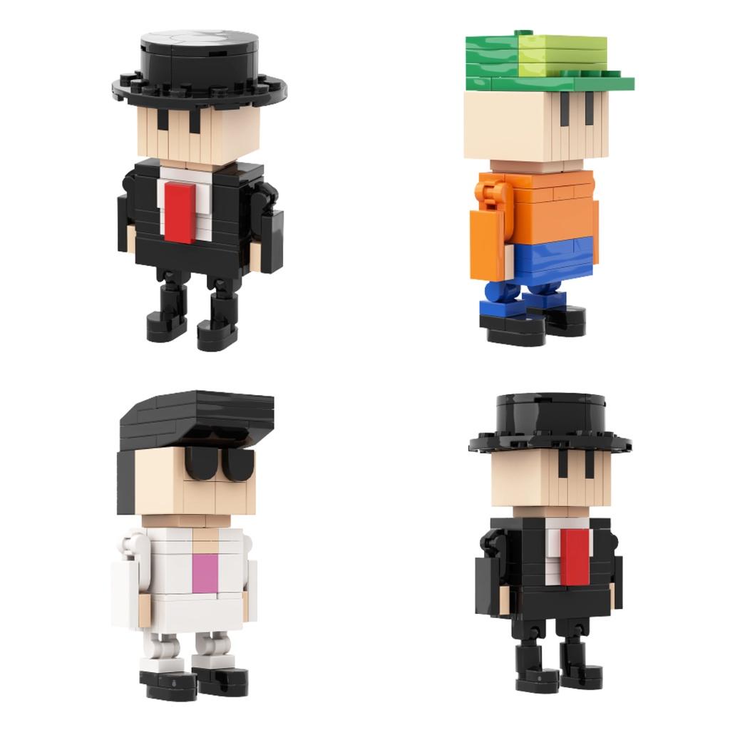 Gobricks Moc Falling Battle Building Blocks Set Diy Creative Game Accessories Small Particle Assembly Toy For Teens