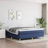 3144536 vidaXL Divan Bed with Mattress Blue 160x200 Cm Fabric