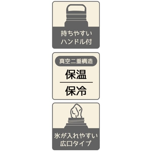 Skater Thermal/Cold Stainless Steel Mug Bottle 800ml with Screw Handle Silver STSC8-A