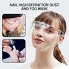 1 шт. полнолицевая прозрачная защитная маска с высокой четкостью, защищающая от запотевания и брызг, высокопрозрачные очки для нейл-арта