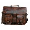 Men's Leather Vintage Laptop Handmade Briefcase Bag Satchel Messenger Brown Bag