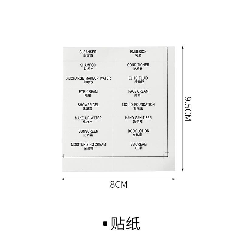 3/5pcs 30/50/100ml Clamshell Packaging Bag Stand Up Spout Pouch Plastic Hand Sanitizer Lotion Shampoo Makeup Fluid Bottle Travel