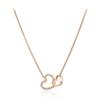 ELLE Jewelry Two Heart Necklace ELBRNN119