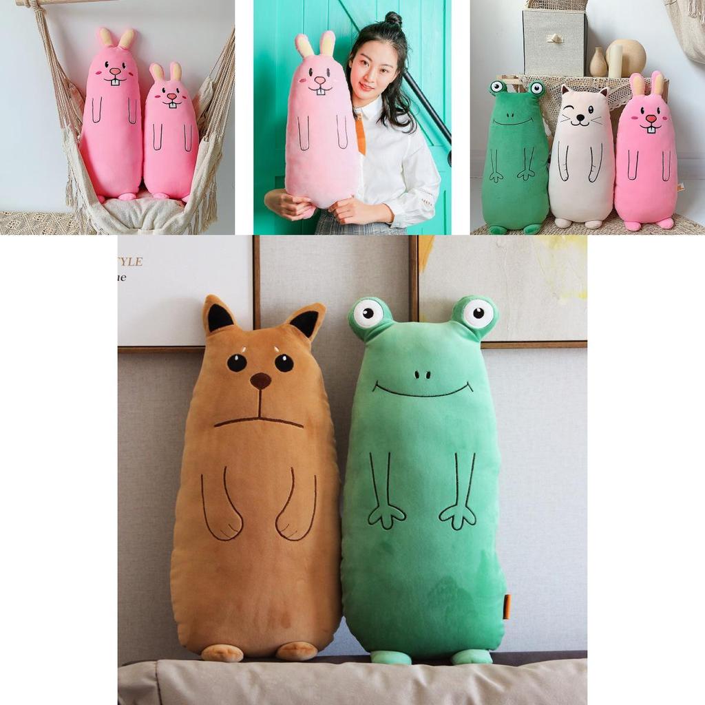 Frog Rabbit Plush Toy Pp Cotton Nap Pillow For Gift For Kids**