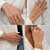 Wrist Chain for Women Girls Bracelet Linked Finger Finger Ring Hand Harness Bangle Slave Chain