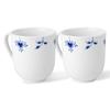 [Оригинальный импорт] Пара кружек Royal Copenhagen Blue Palmette Blossom 280 мл Подарок на свадьбу 1078755