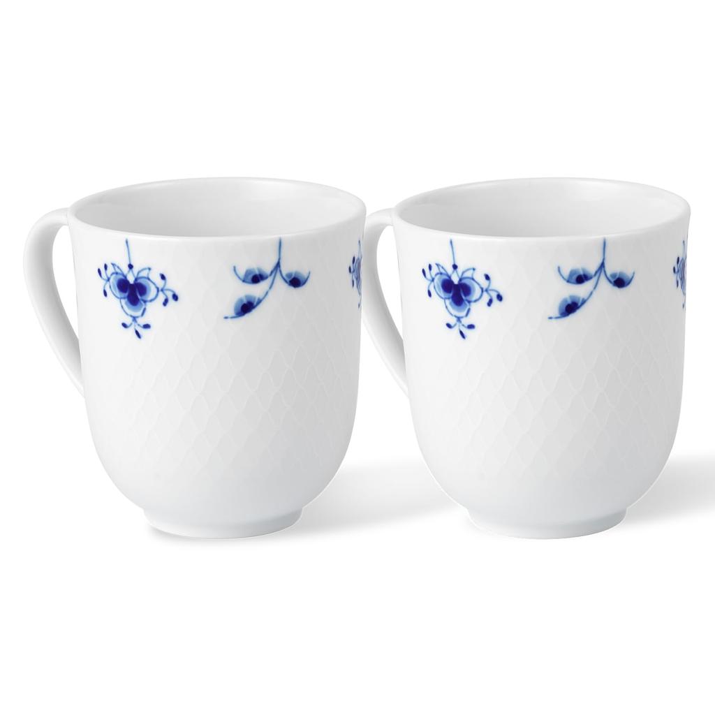 [Оригинальный импорт] Пара кружек Royal Copenhagen Blue Palmette Blossom 280 мл Подарок на свадьбу 1078755