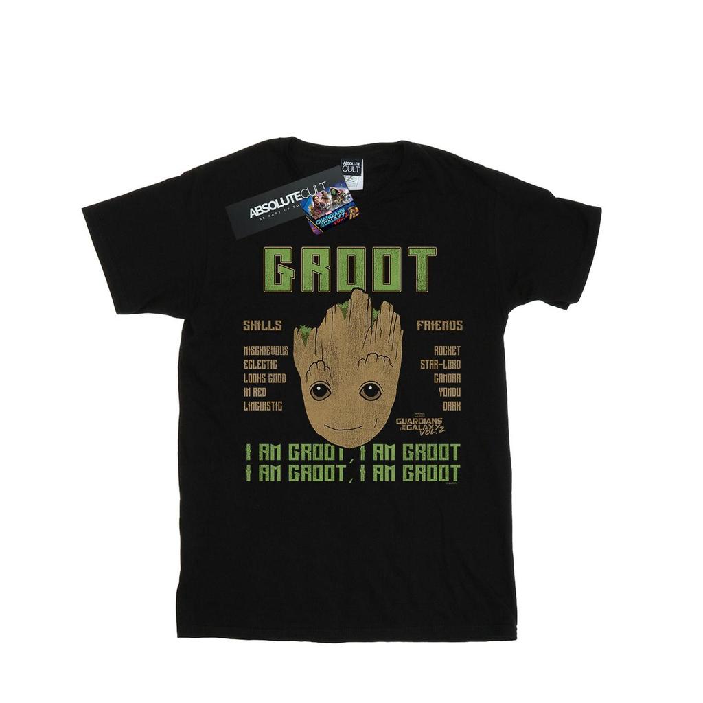 Marvel Mens Guardians Of The Galaxy Vol. 2 Groot Skills T-Shirt