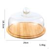 Cover Serving Tray Cheese Board Storage Cake Stand Bread Fruit W/ Dome Tableware