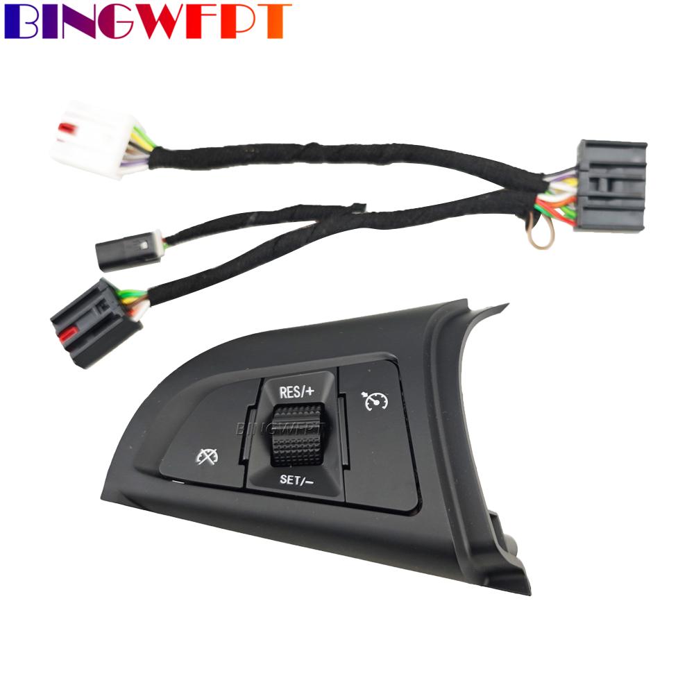 Cruise Control Switch Multifunction Steering Wheel Button Bluetooth Audio Cruise Speed Control For Chevrolet Cruze 2009-2014