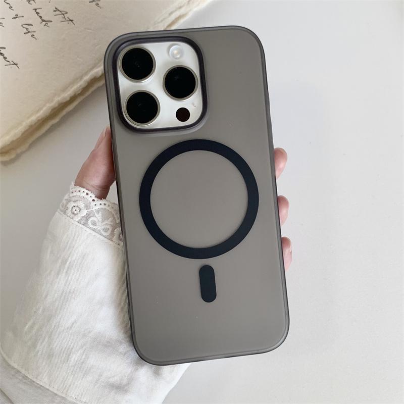 Матовый Прозрачный Беспроводная Зарядка Магнитный Для Magsafe Чехол Для iPhone 16 15 14 Plus 13 12 11 Pro Max Жесткий ПК Ударопрочный Чехол