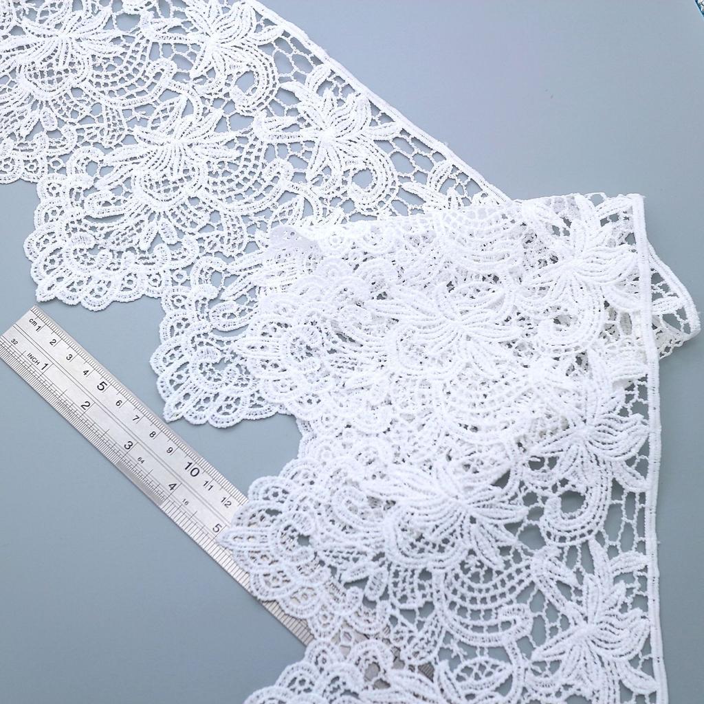 Unilateral Milk Silk Embroidery Non-Elastic Lace Lace Barcode 17.5Cm Women'S Clothing Children'S Clothing Dress Accessories