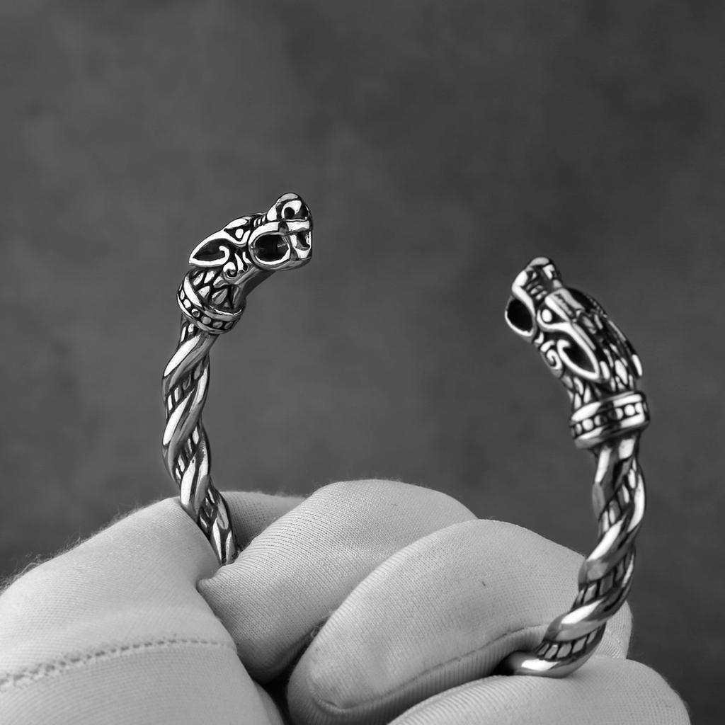 Viking Смеситель Трехцветный Опционально Браслет Манжета Нержавеющая Сталь Модный Тренд Свадебный Подарок Мужские Украшения Оптом