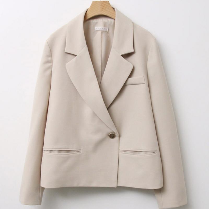 Shop Women Collar Blazer Jacket Black Rei Wjk 4270