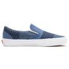 Vans Классические лоскутные кроссовки унисекс с принтом без завязок Синие, темно-синие, настоящие белые VN0A33TB9HY