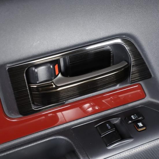 Черная Стальная Накладка на Ручку Внутренней Двери (Чаша) для Toyota FJ Cruiser 2007-21