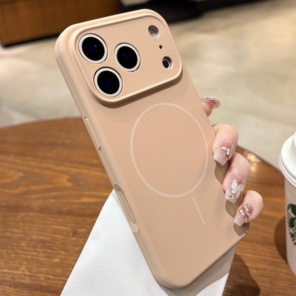 Фиолетовый Моранди для Magsafe Жидкий Силиконовый Магнитный Чехол для IPhone 17 Air 17 Pro Max Защита Камеры Funda Case 17Air 17Pro Колпачок