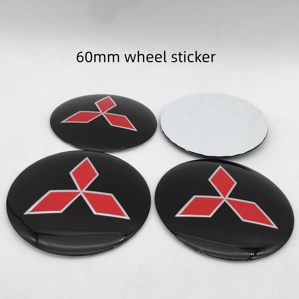 vdpc7 4pcs 56mm 60mm 65mm for Mitsubishi LANCER Car Wheel hub emblem Center Cap Badge covers sticker Decals styling auto Accessories
