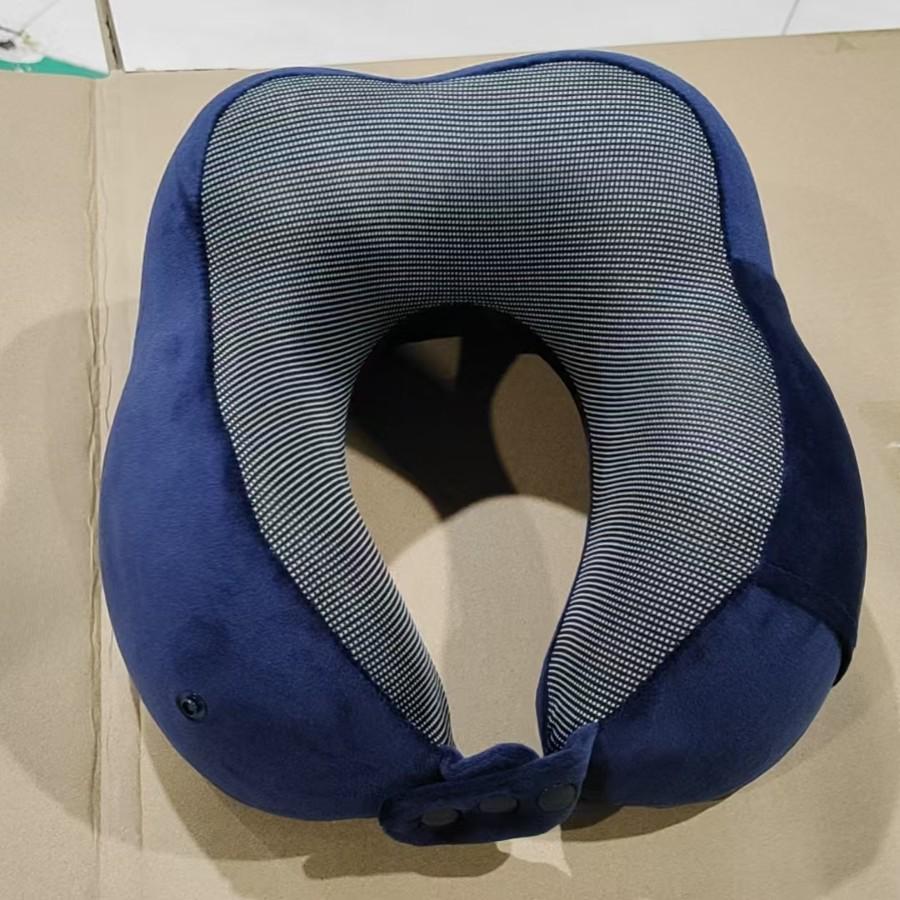 Adjustable Memory Foam U-Shaped Travel Neck Pillow for Car and Airplane Comfort