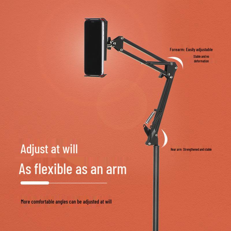 Adjustable Cantilever Mobile Holder: Portable Bedside & Floor Stand for Phones & Tablets