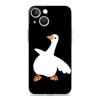 Прозрачный чехол с изображением мультяшной Утки-Несчастного для iPhone 15 16 14 13 12 11 Pro Max XS X XR SE 7 8 Plus, защитный чехол из ТПУ с прозрачной линзой.