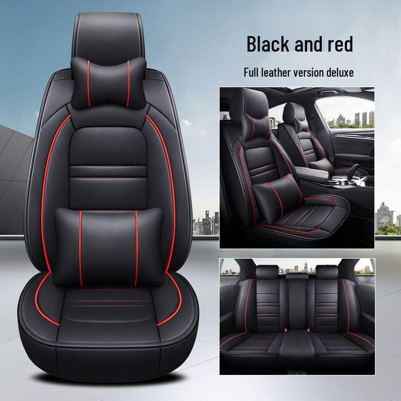 Volkswagen Lavida, Sagitar, Magotan, Passat, Bora, Lamando Seat Covers - Leather & Ice Silk, Full Coverage Cushion